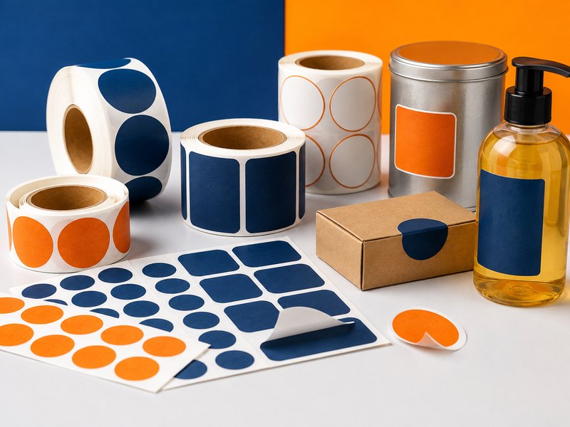 Custom printed stickers and labels