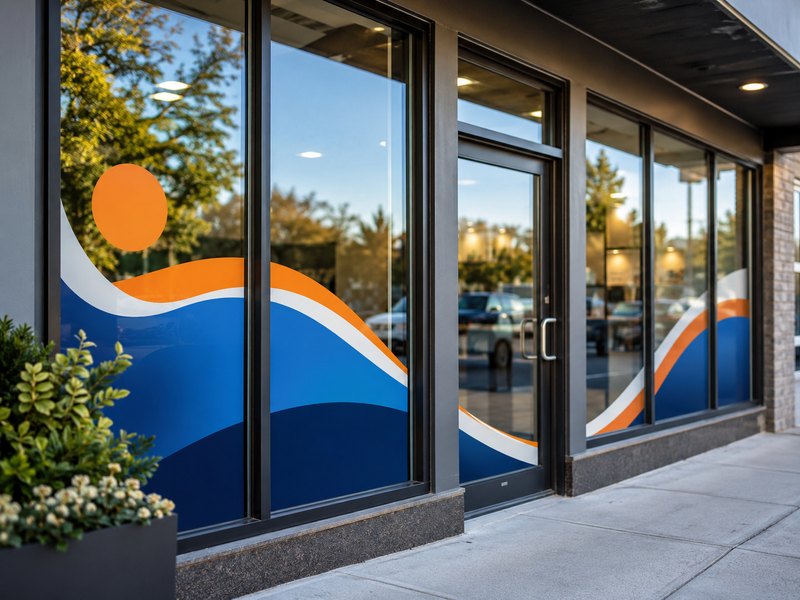 Custom storefront window graphics